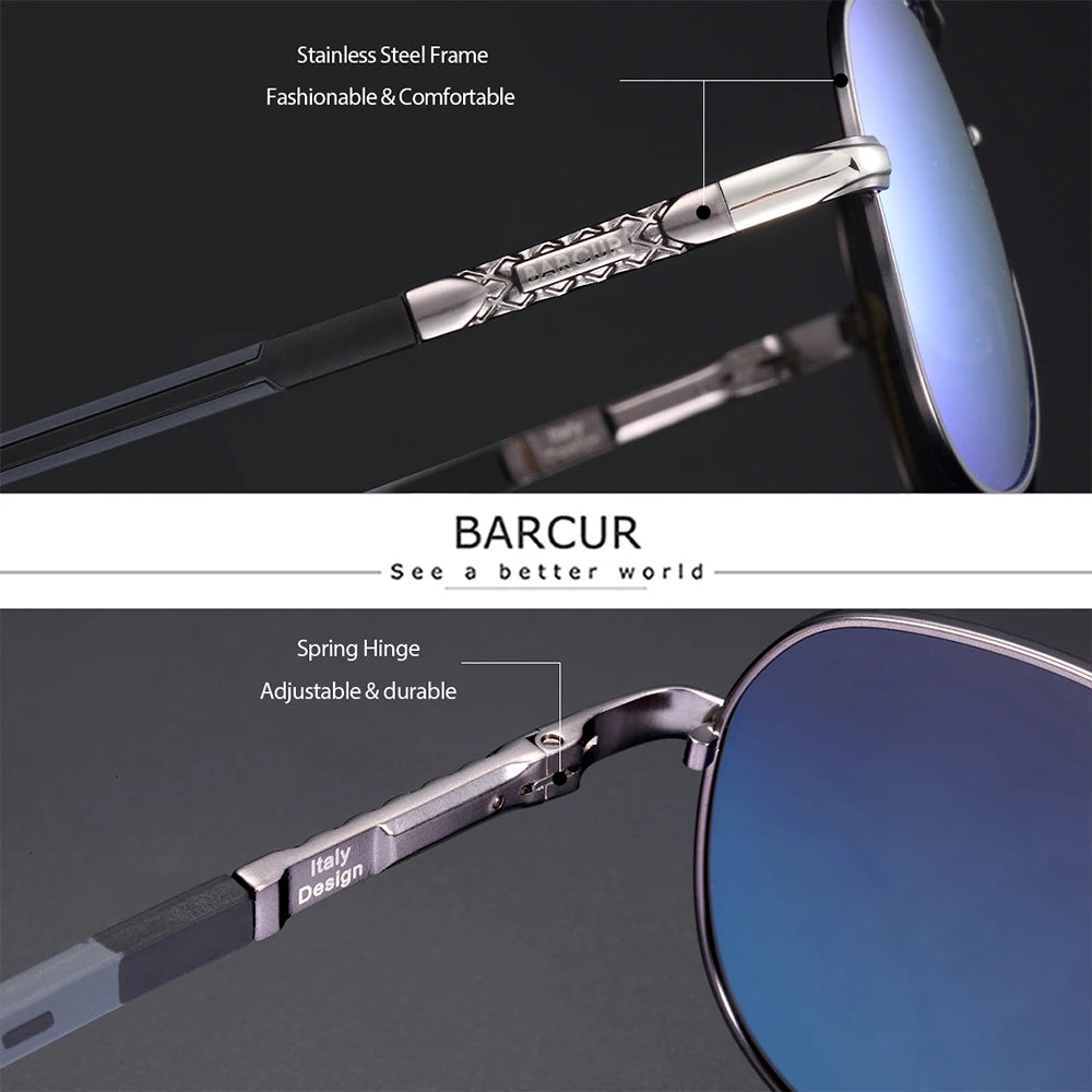 BARCUR Men/Women sunglasses Polarized UV400 Protection
