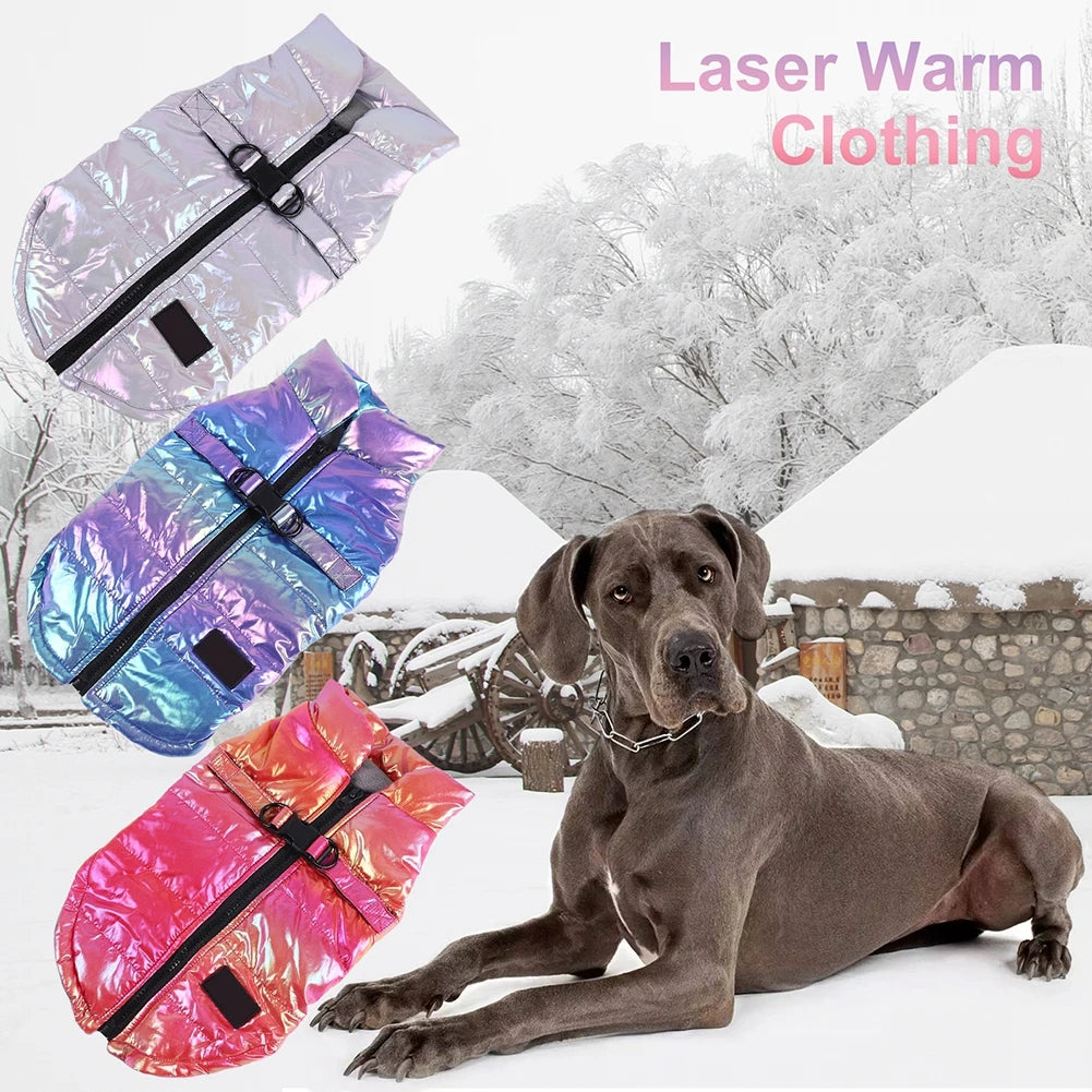 Large Dog Jacket Reflective Clothes Waterproof