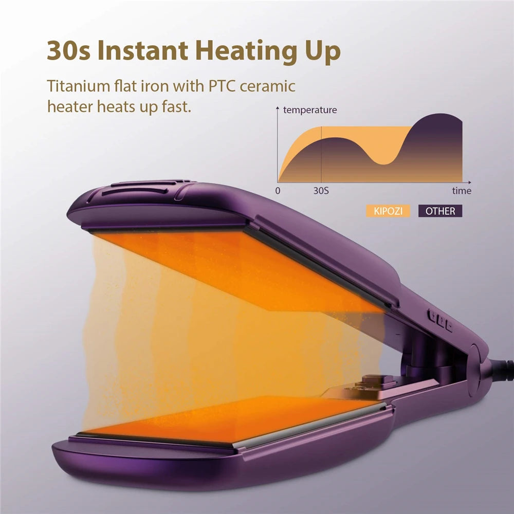Professional Titanium Flat Iron Hair Straightener