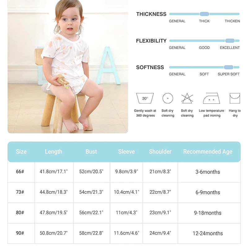 3PCS Newborn- 24 mo Cotton Baby Bodysuit