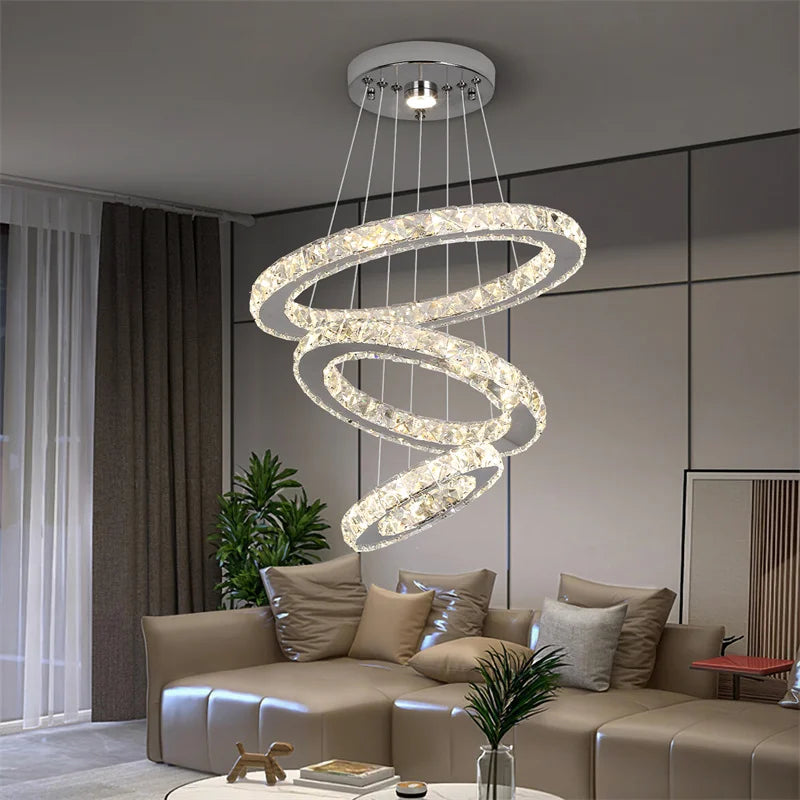 Modern Crystal Led Chandelier