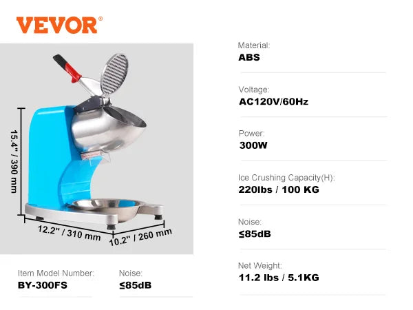 Ice Crusher Snow Cone Maker