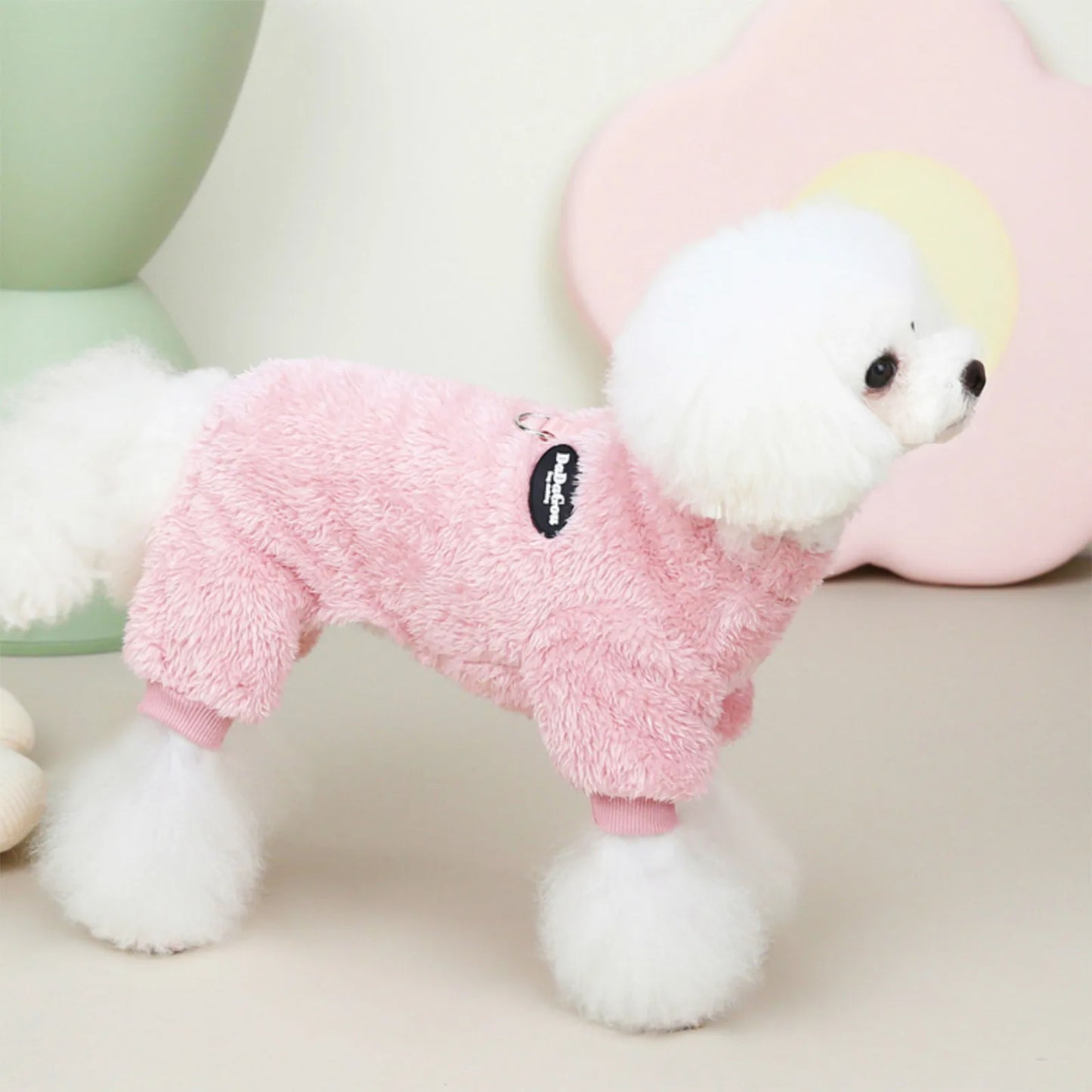 Solid Color Winter Pet Clothing