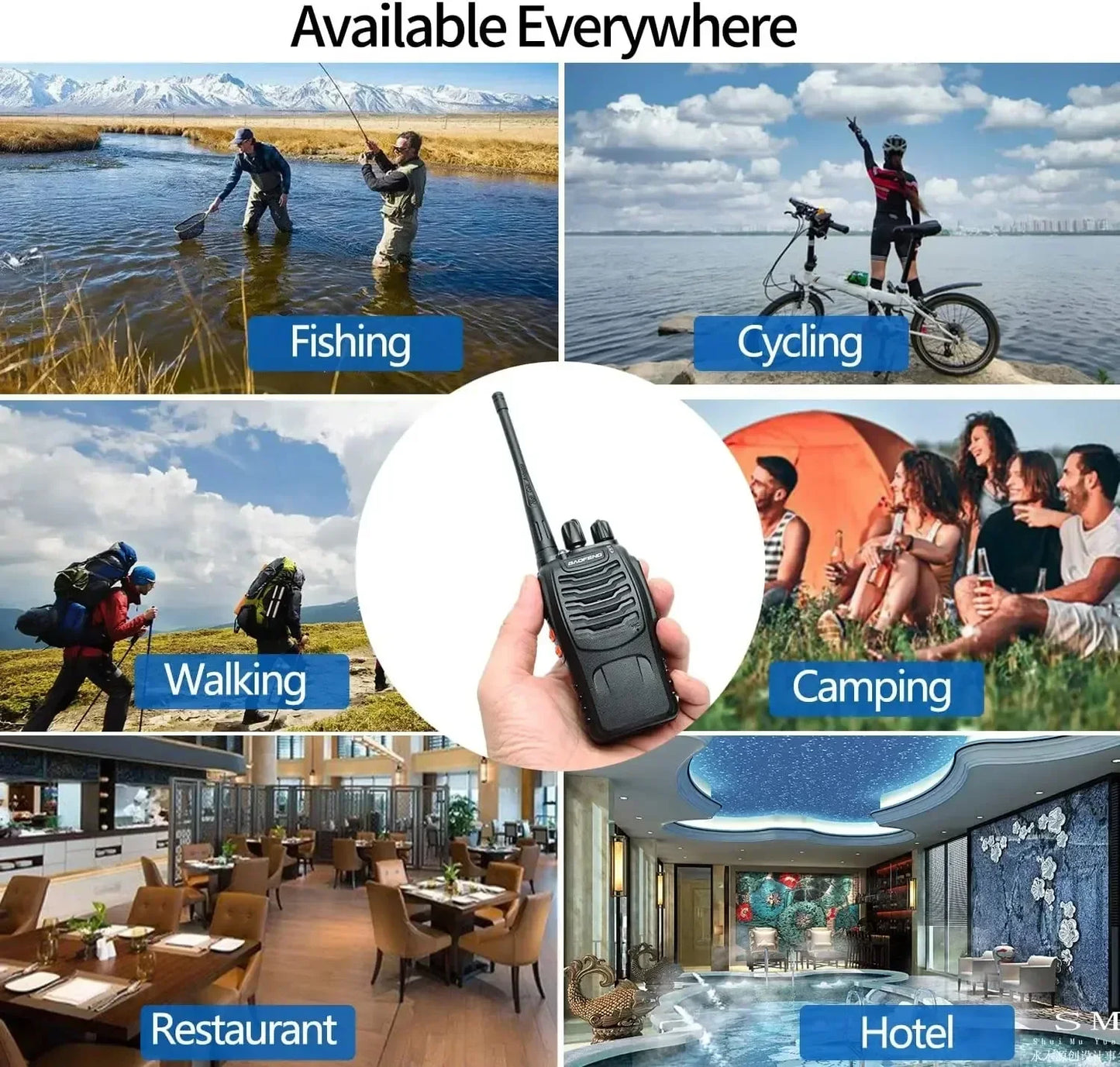 Baofeng 6Pcs BF 888S Walkie Talkie Long Range