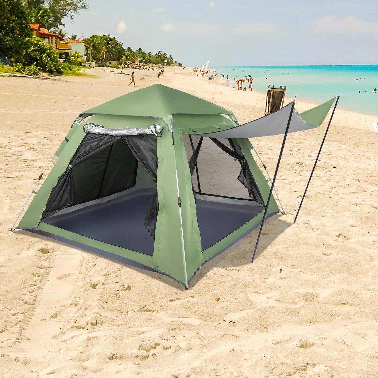 Quick Open Family Tent for 4 People