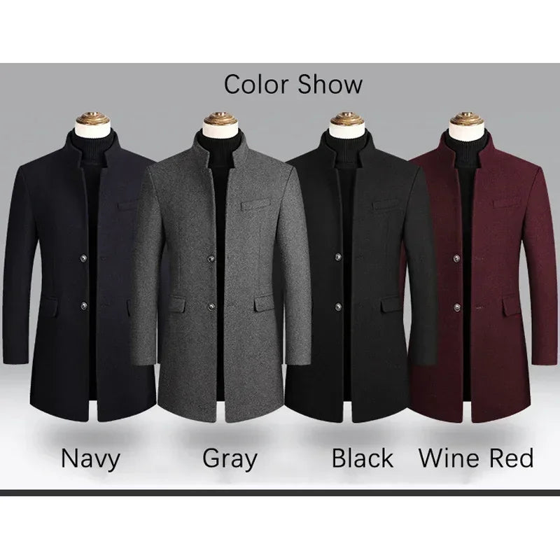 Business Casual Trench Coat Men