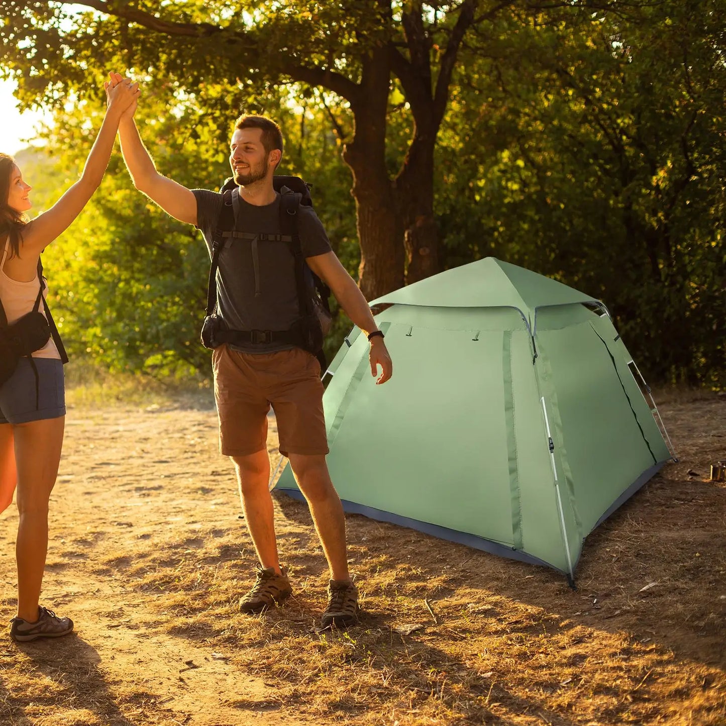 Quick Open Family Tent for 4 People