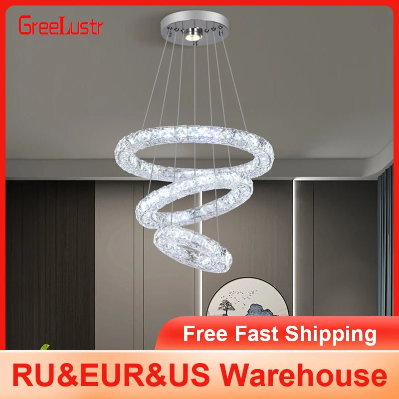 Modern Crystal Led Chandelier