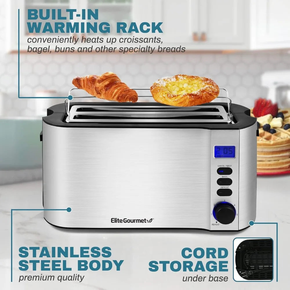 Long Slot 4 Slice Toaster