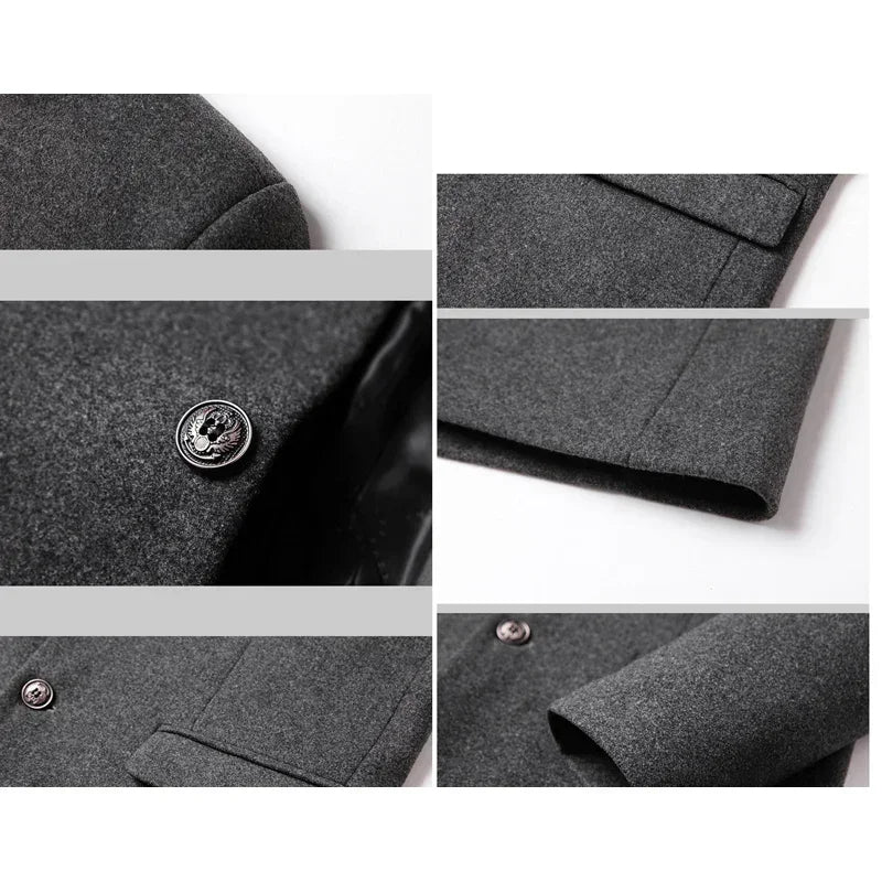 Business Casual Trench Coat Men
