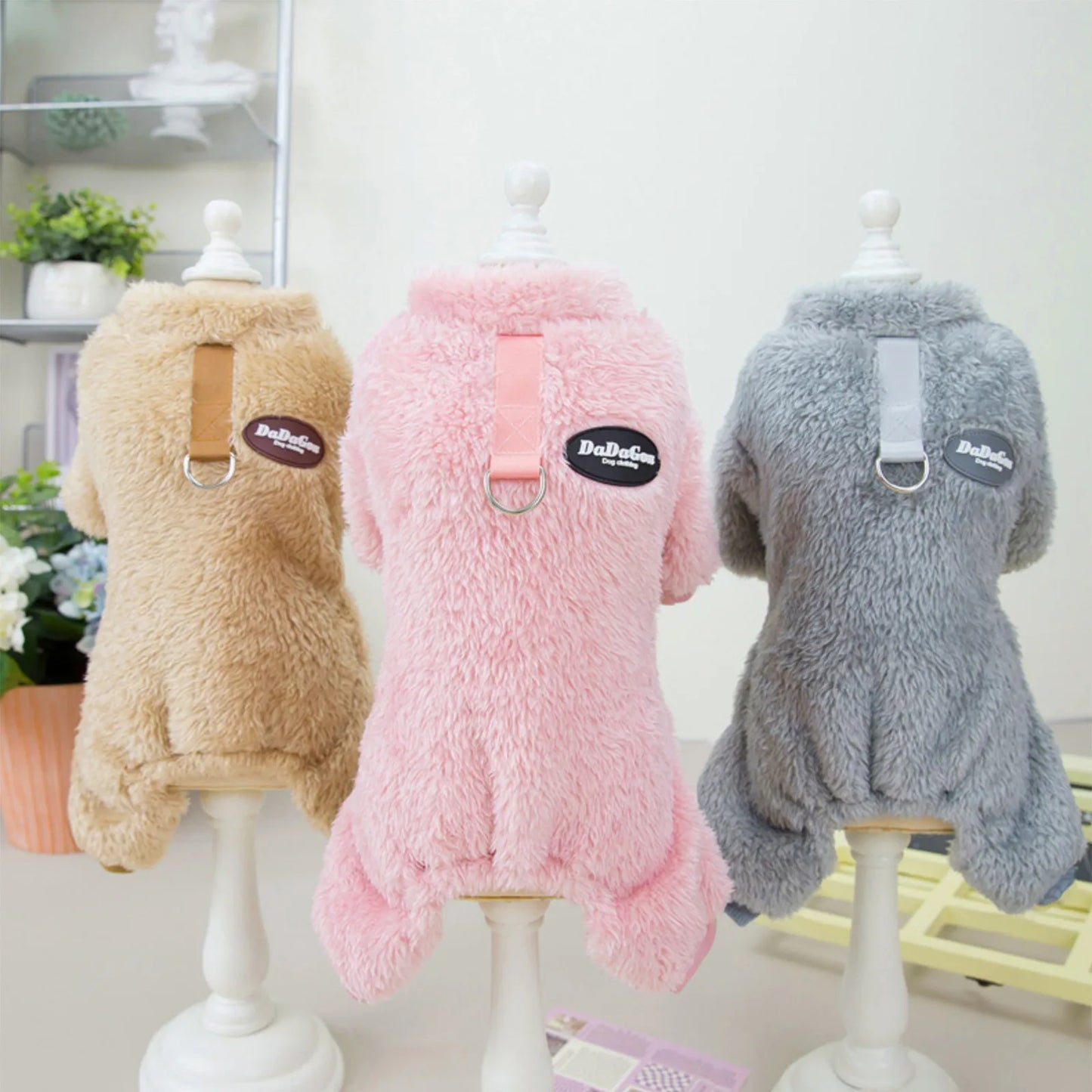 Solid Color Winter Pet Clothing