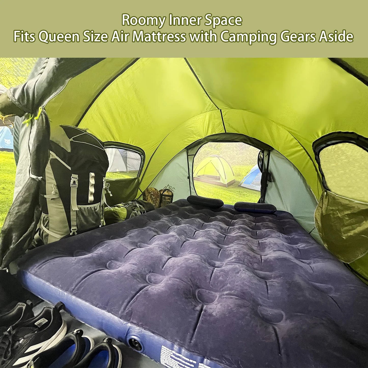 3-4 People Outdoor Throw Open Tent Automatic Pop Up Tents Waterproof