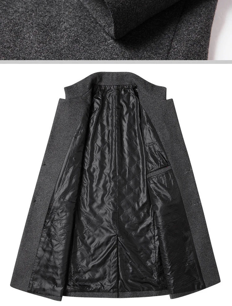 Business Casual Trench Coat Men