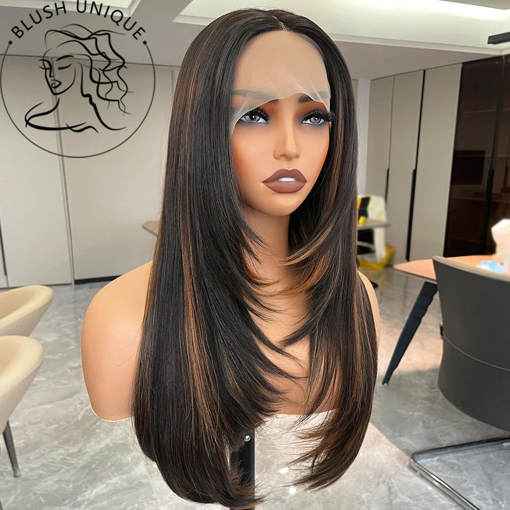Straight Layered Cut Wig
