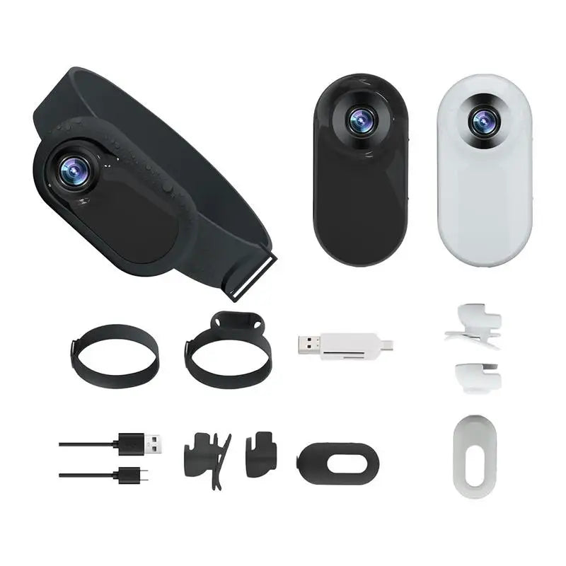 Pet Collar Camera HD 1080p Mini Sports Camera With Screen