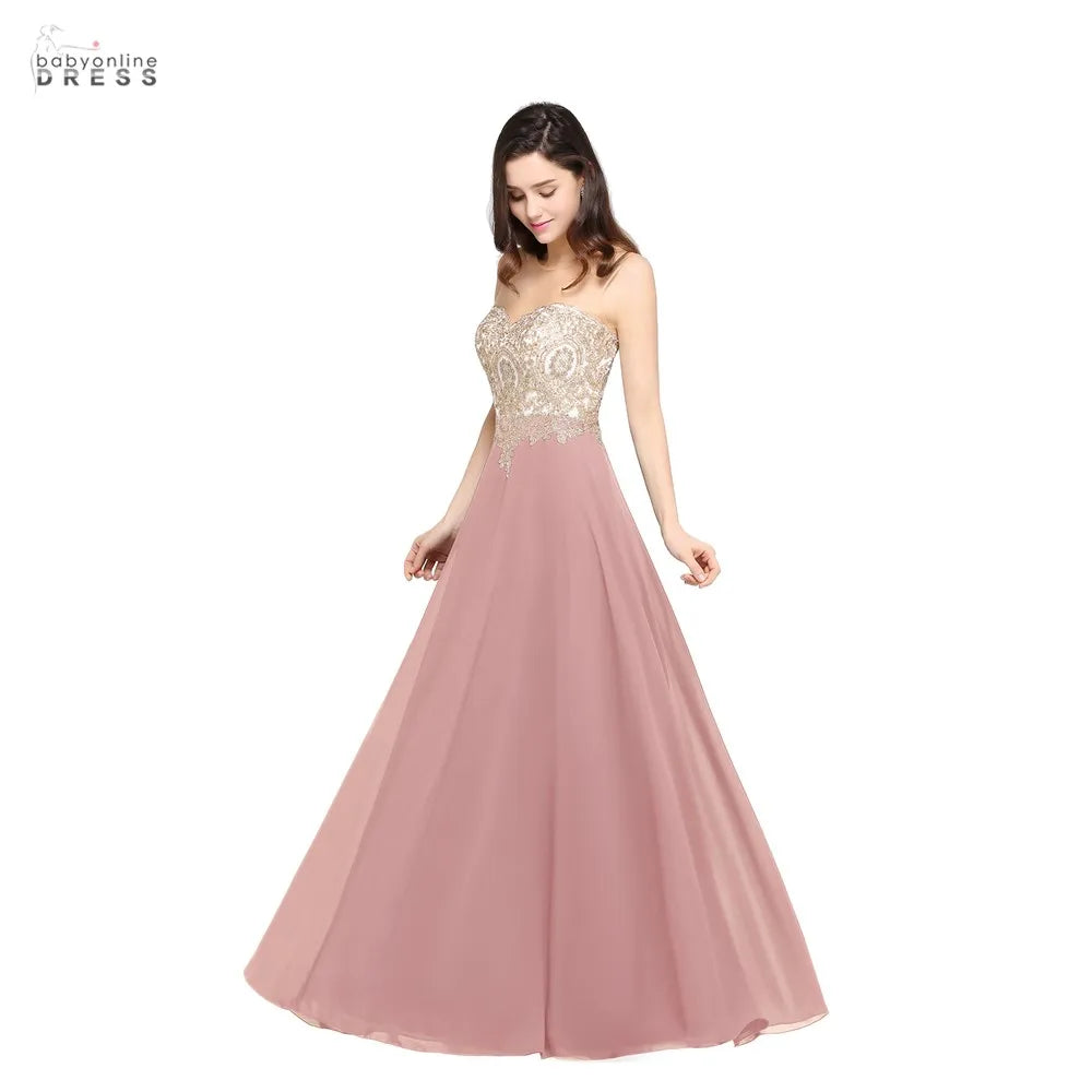 Floral Lace Maxi Dresses Chiffon