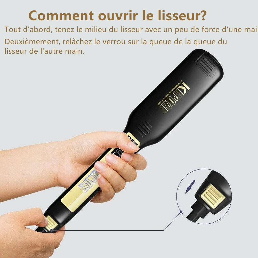 Professional Titanium Flat Iron Hair Straightener