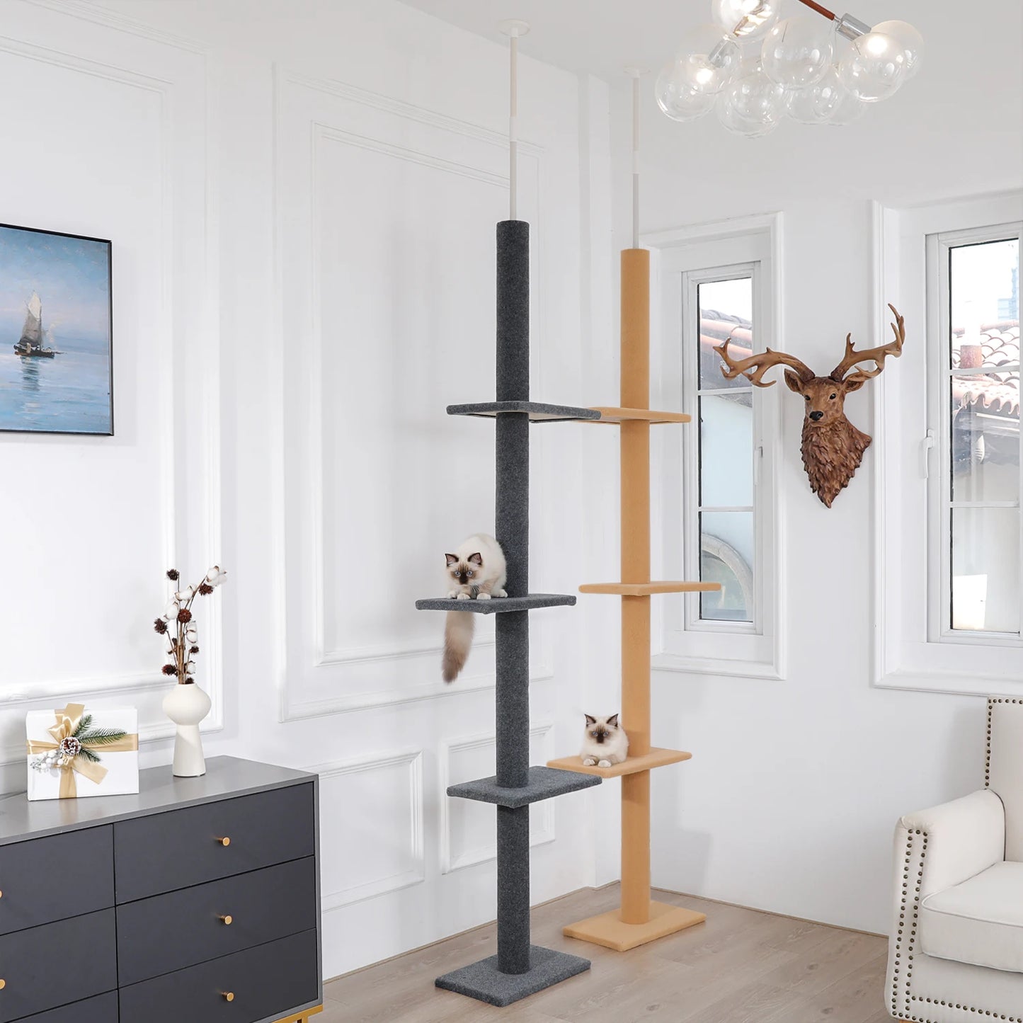 Cat Climbing Scratching Post Tree