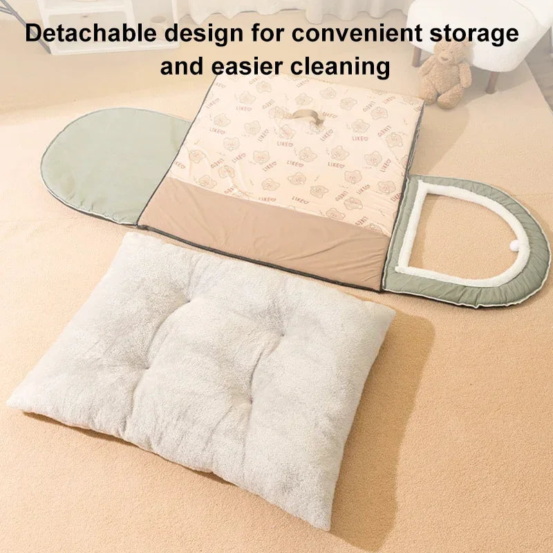 Warm Dog House Detachable Washable Mat