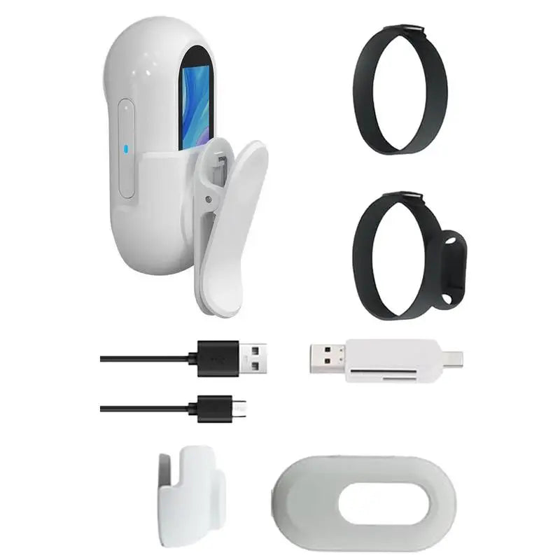 Pet Collar Camera HD 1080p Mini Sports Camera With Screen