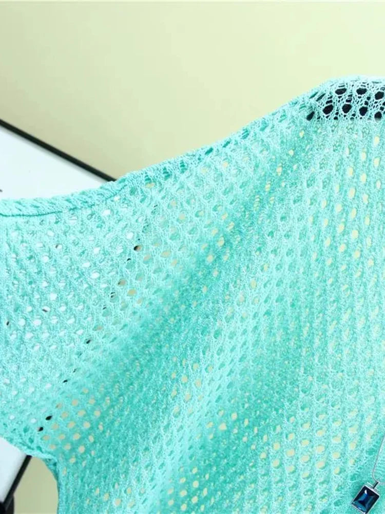Mesh Oversize Sunscreen Loose Knit Women's