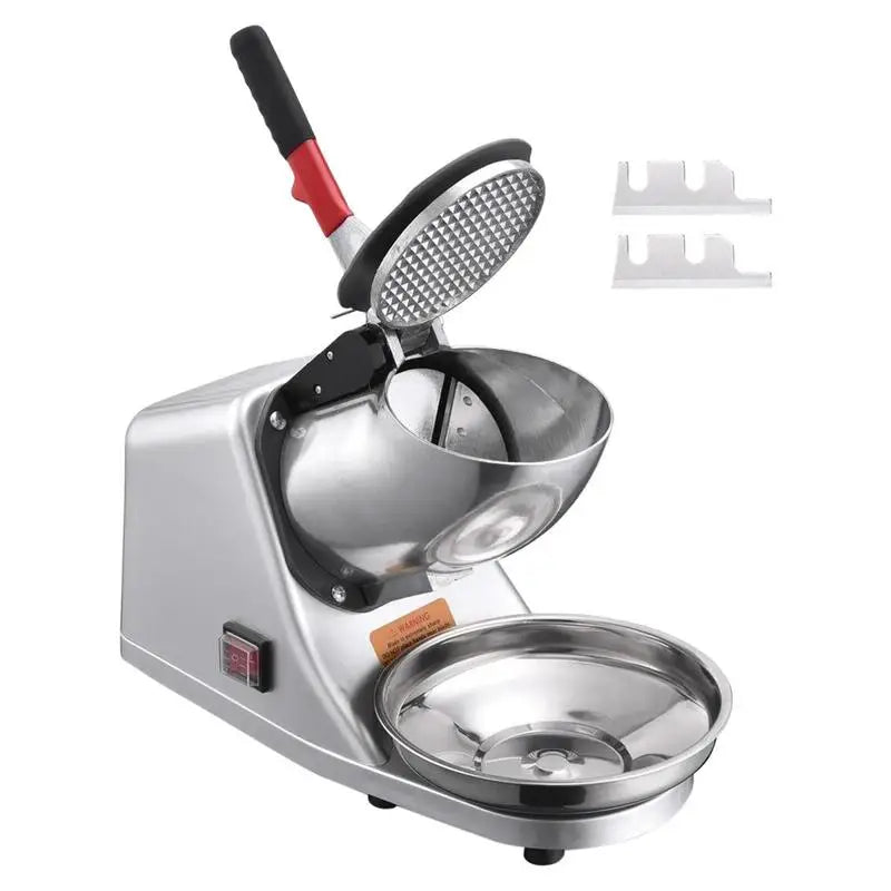 Electric Ice Shaver with Cover and Bowl Snow Cone Maker