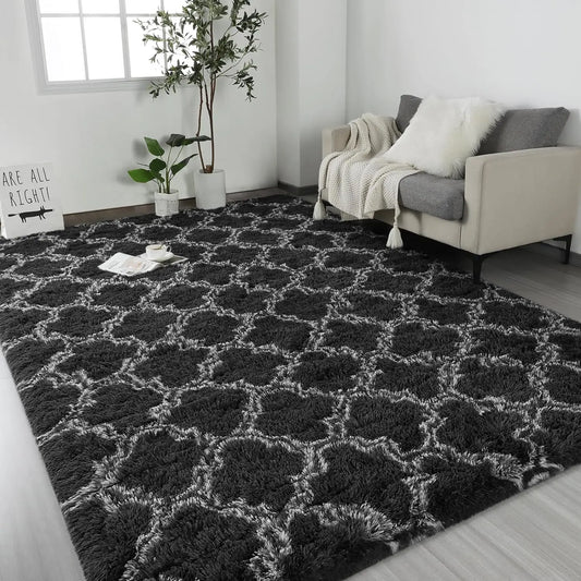 Large Shag Area Rugs Non-Slip Indoo