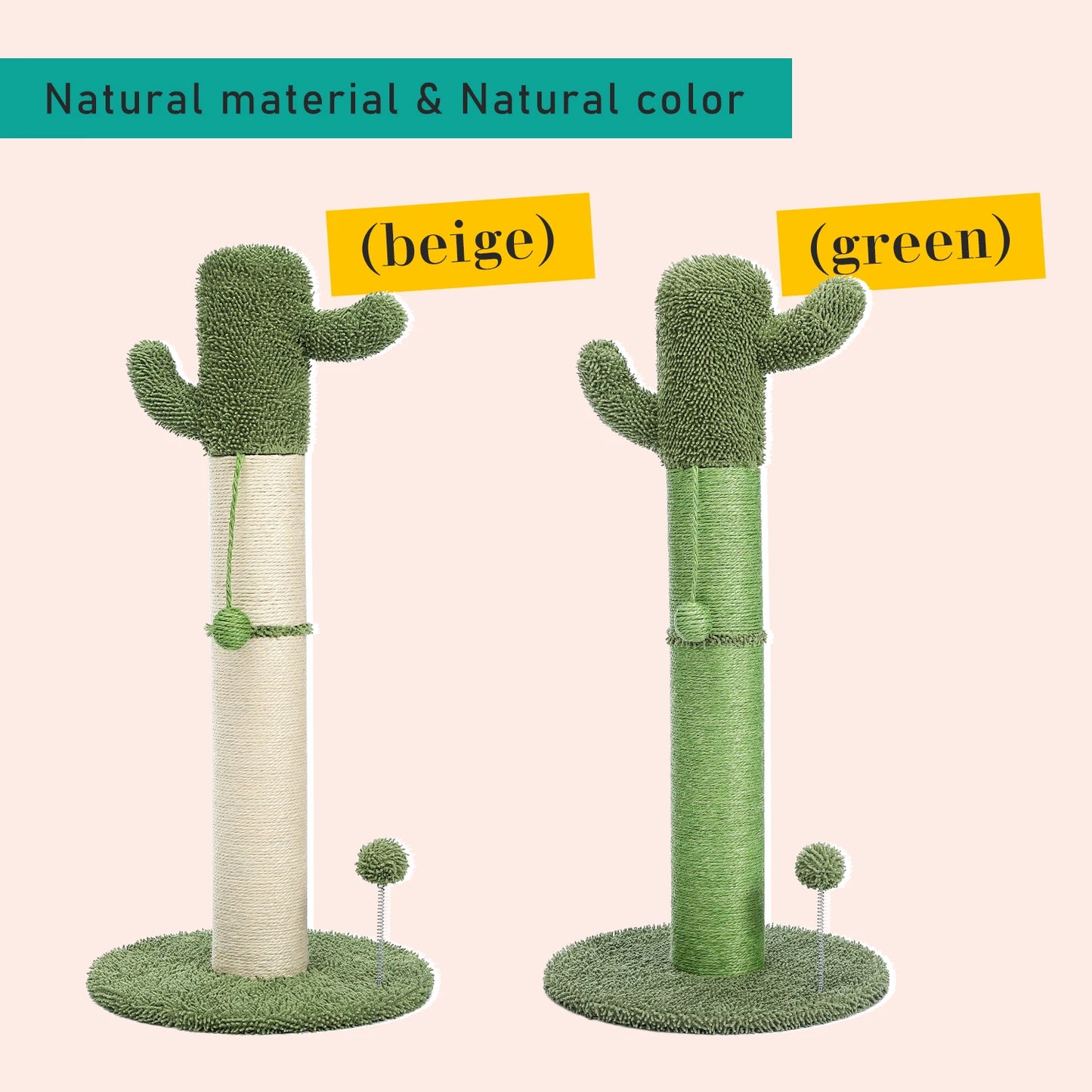 Cute Cactus Pet Cat Tree Scratching Post