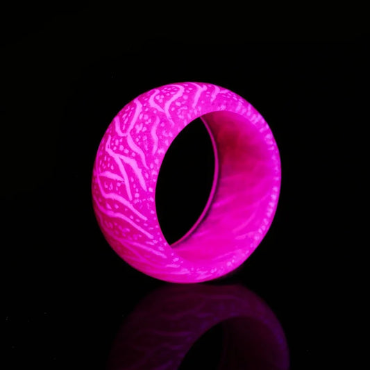 Luminous Resin Fluorescent Rings Fashion Jewelry