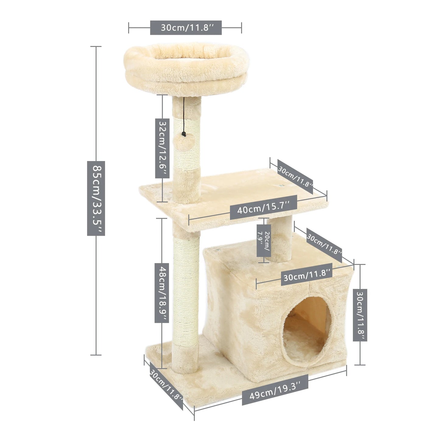 Cat Climbing Scratching Post Tree