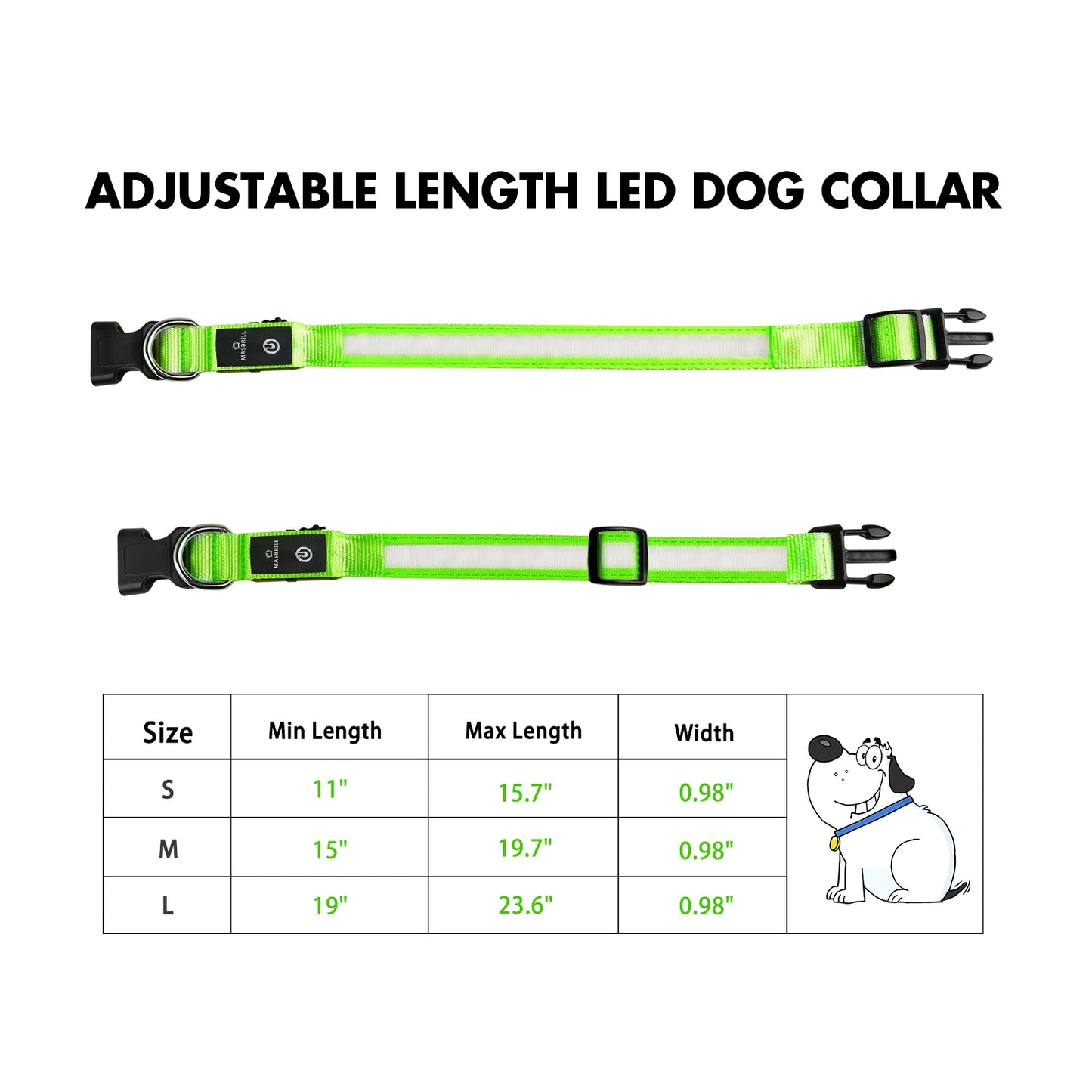 Dog Collar Adjustable Pet Luminous