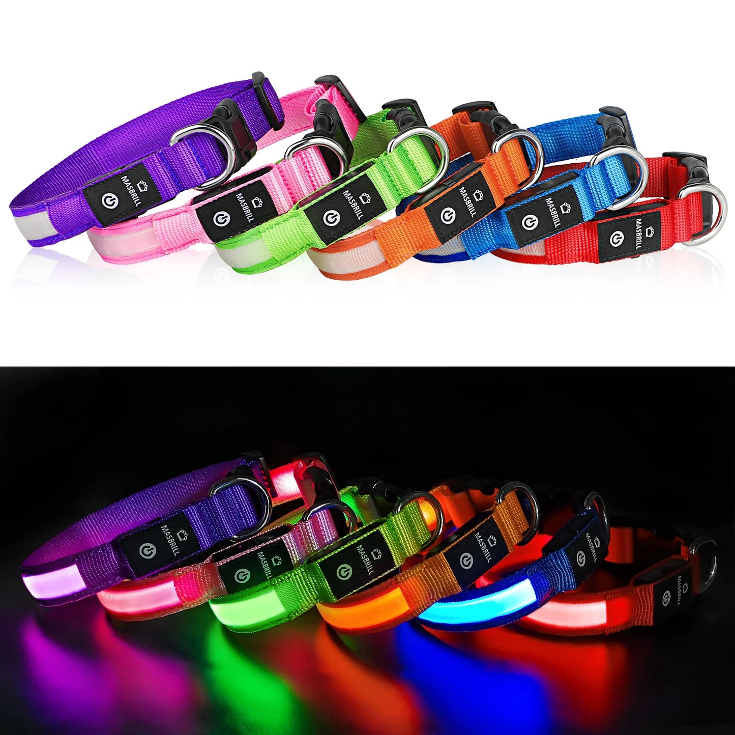 Dog Collar Adjustable Pet Luminous