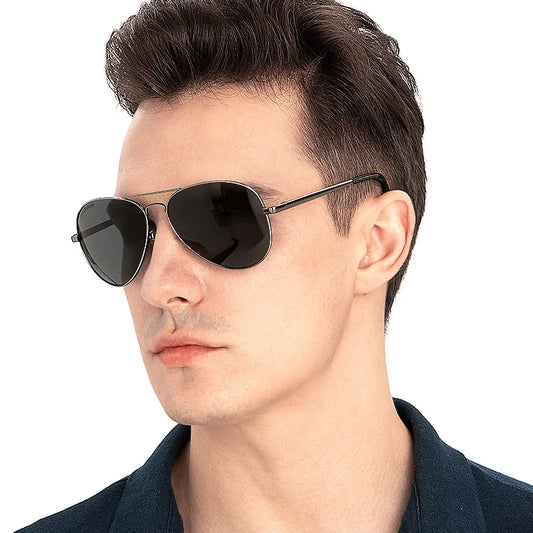 COLOSSEIN Sunglasses Men/Women Polarized Metal Pilot Sunglasses