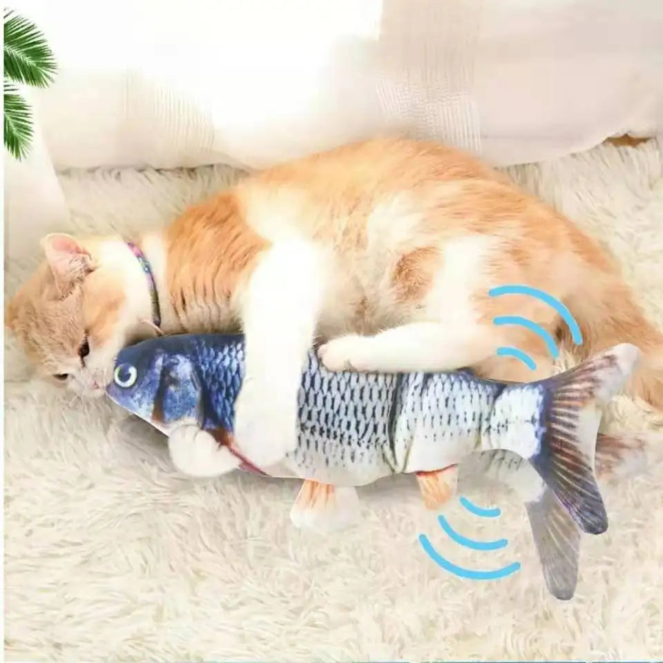 Cat USB Charger Toy floppy Fish