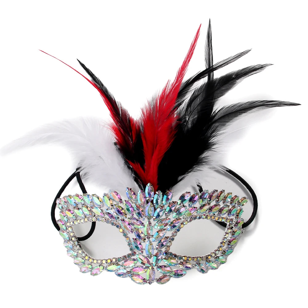 Stonefans New Feather Mask for Women