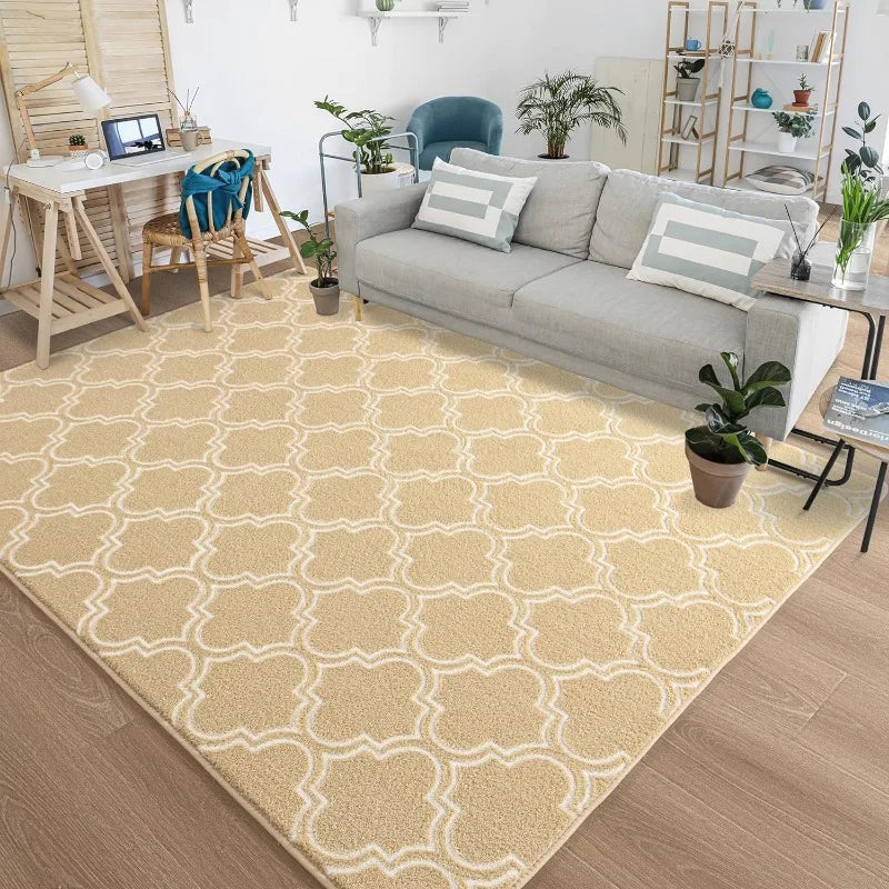 Shag Geometric Modern Area Rug Memory Foam Indoor Decor