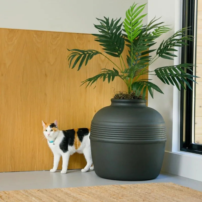 Hidden Litter Box, Artificial Plant