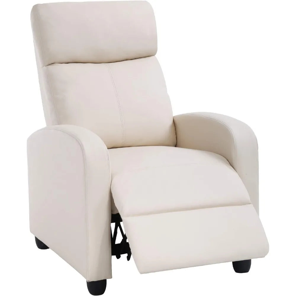 Recliner Chair with Padded Seat Backrest