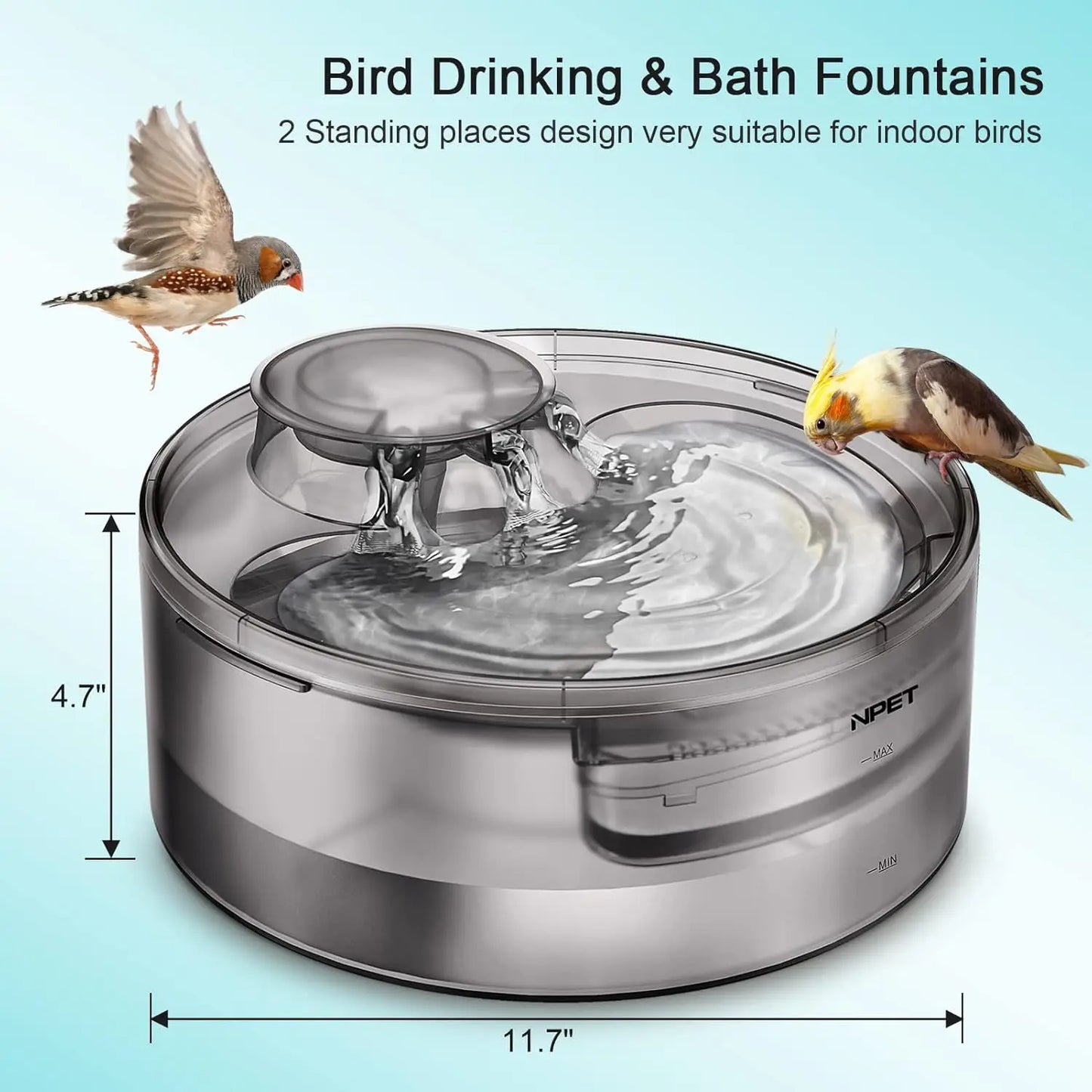 Dog Water Fountain Gallon/5L Large Automatic Pet Water Dispenser