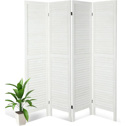 4 Panel  Wood Room Divider