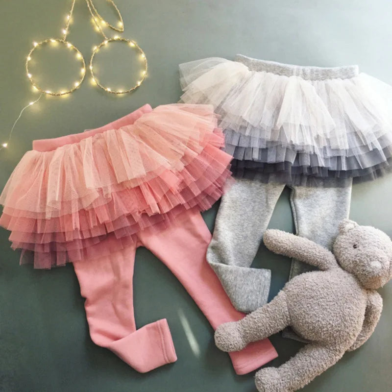 Girls Legging Skirt-Pants Tutu Tights