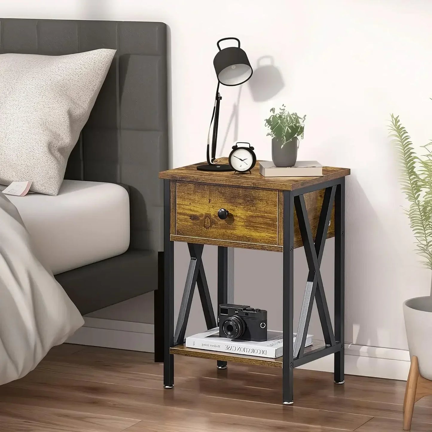 Nightstands Set of 2, Modern Bedside/End Tables,