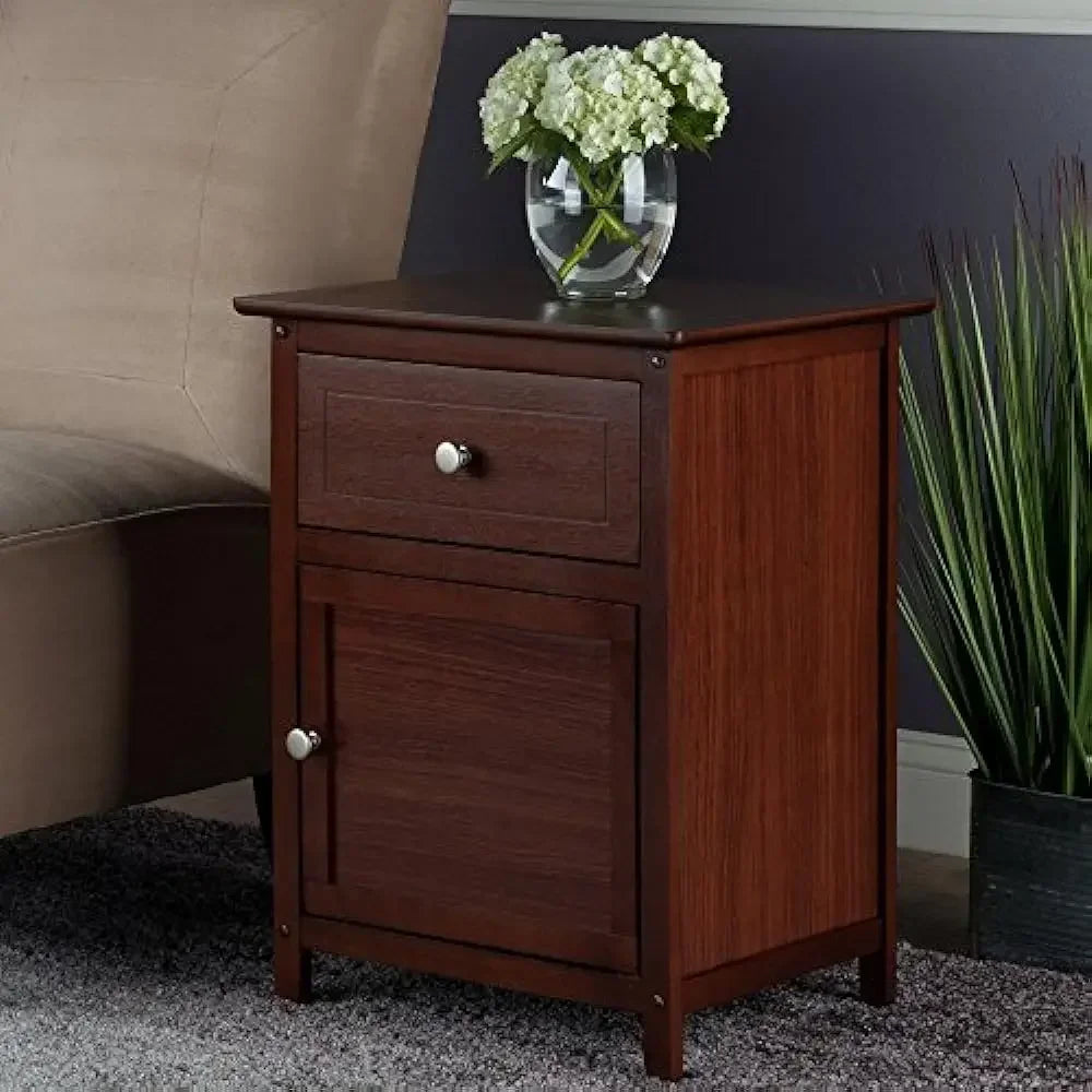 Accent Table, Walnut Night Stand