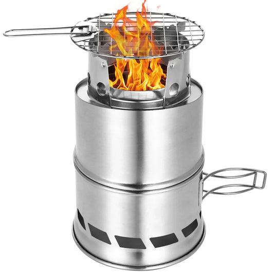 Portable Folding Windproof Wood Burning Stove