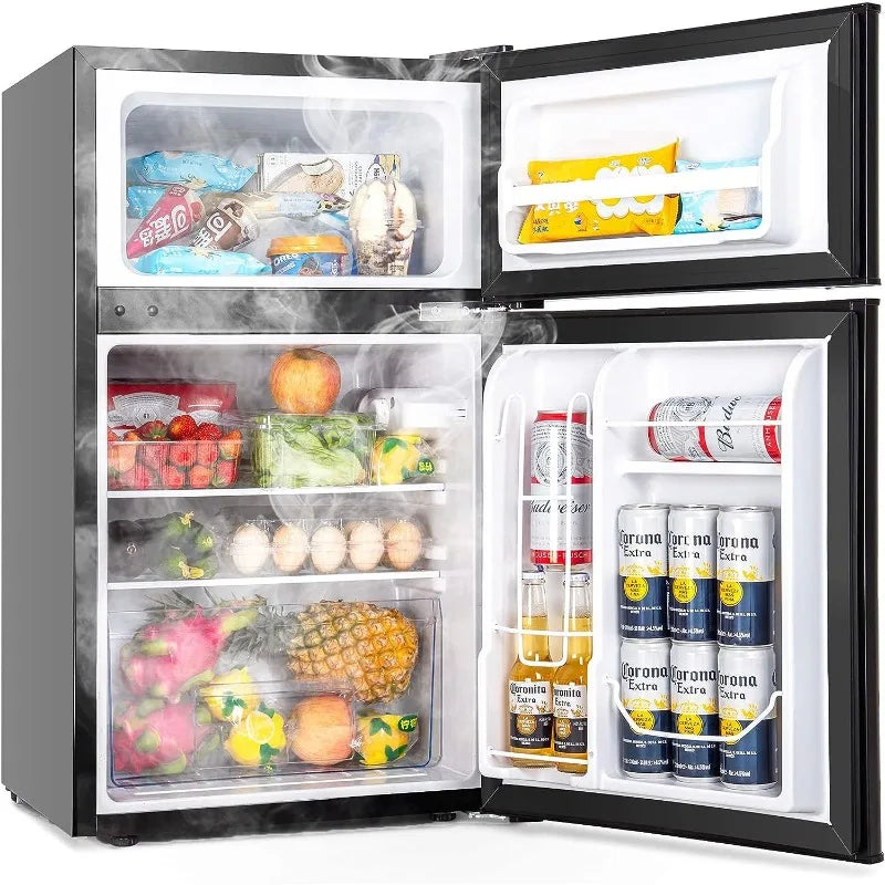 Mini Fridge with Freezer, 3.2 Cu.Ft 2 Door