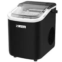 Countertop Ice Maker, Ice Maker Machine 6 Mins 9 Bullet Ice, 26.5lbs/24Hrs