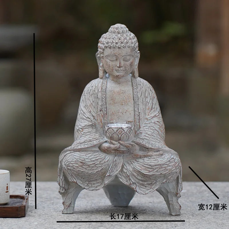 Zen Garden Buddha Statue Solar Light