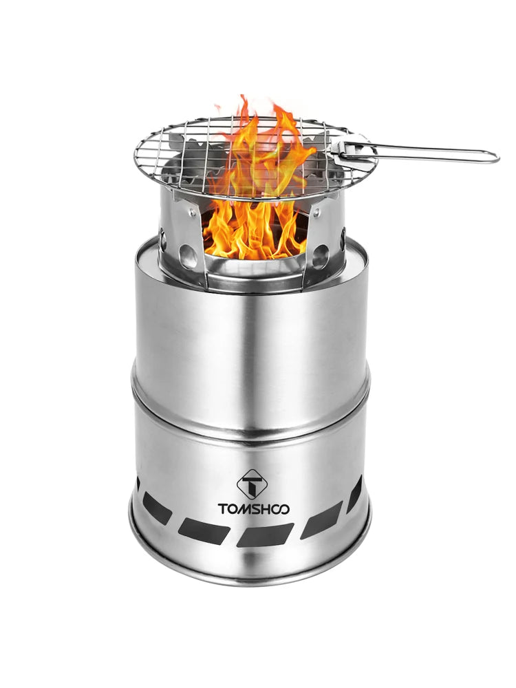 Portable Folding Windproof Wood Burning Stove