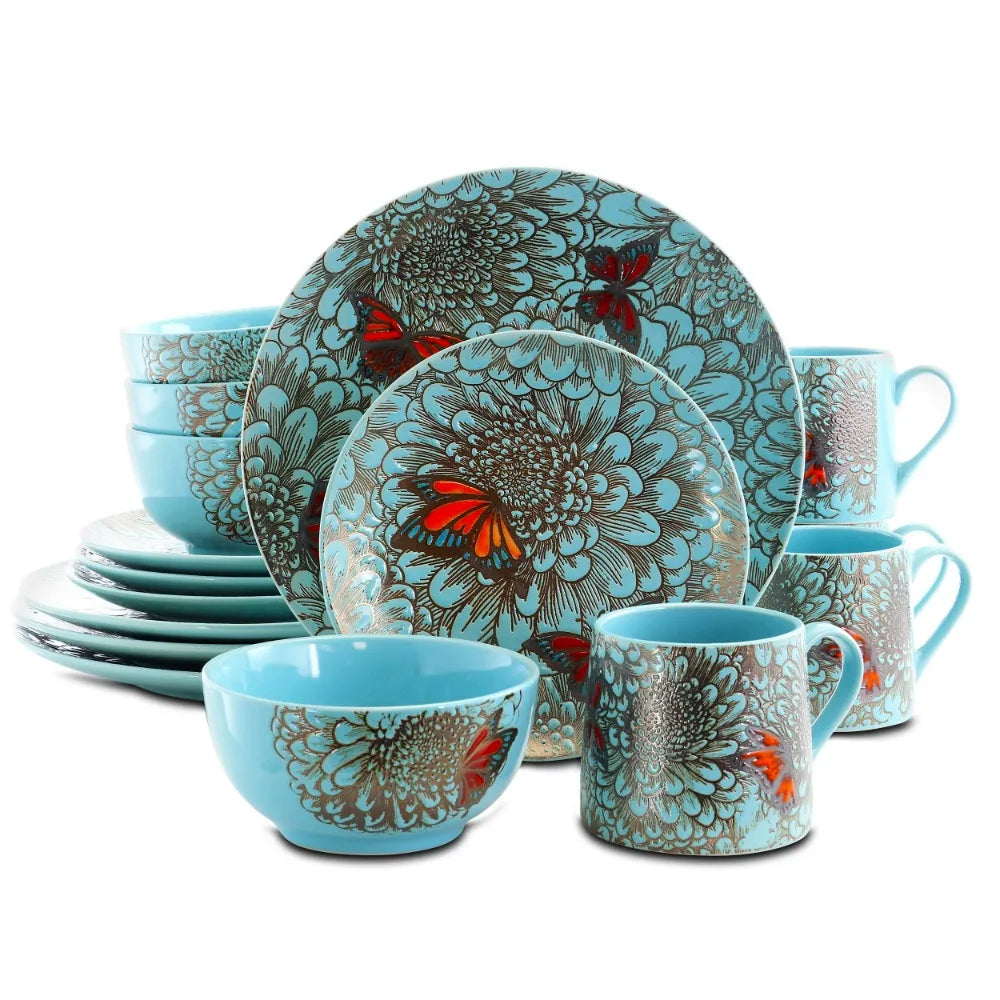 16 Piece Stoneware Dinnerware Set