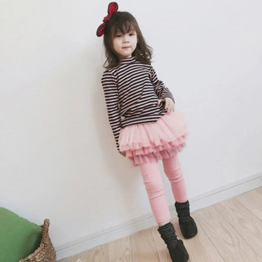 Girls Legging Skirt-Pants Tutu Tights